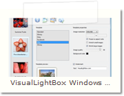 Javascript Photo Gallery Windows version - Templates Tab